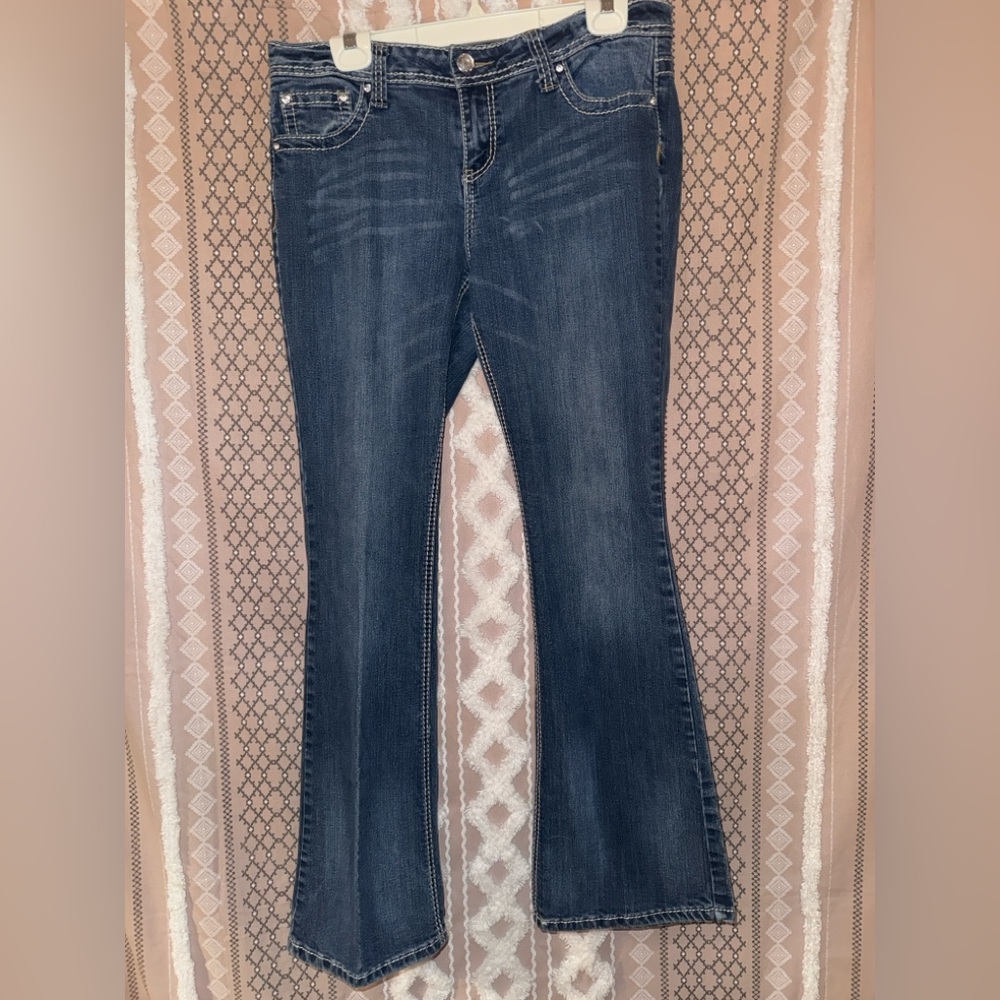 Soundgirl Dark Blue Flare Jeans